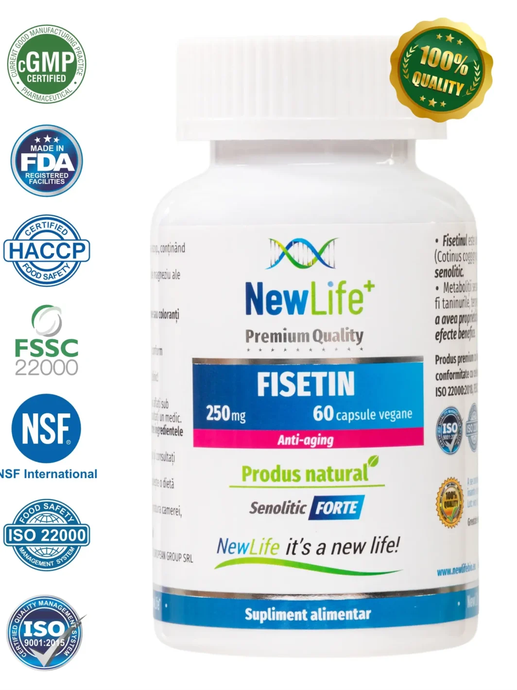 Fisetin - Supliment alimentar de la NewLife+