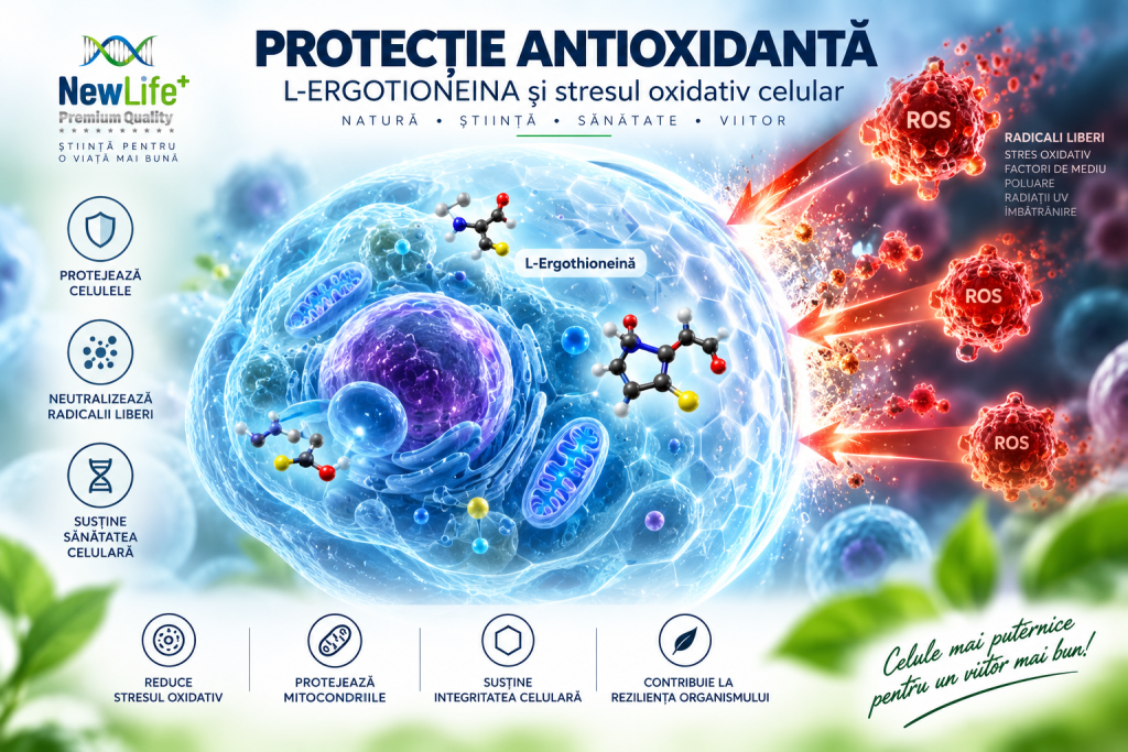 L-Ergothioneina antioxidant stres oxidativ protecție celulară
