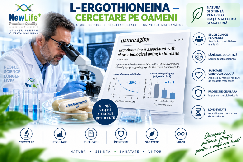 studii clinice L-Ergothioneina EGT oameni declin cognitiv