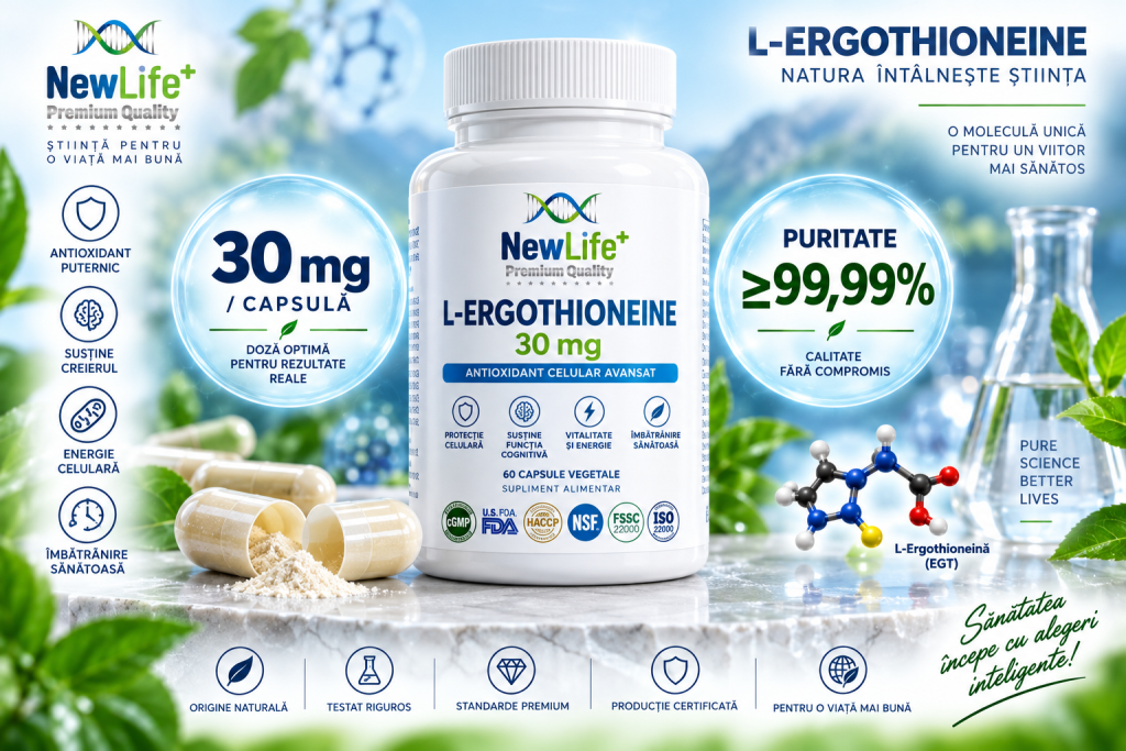L-Ergothioneina 30 mg puritate 99,99 NewLife Dr ERGO